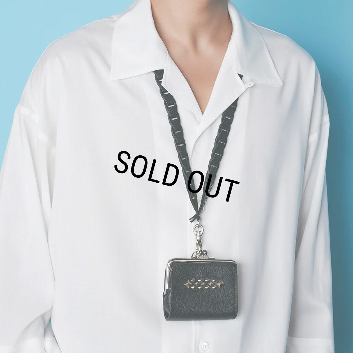 画像9: CALEE/STUDS LEATHER INTERNAL FLEX FRAME TYPE MULTI WALLET（BLACK）［マルチウォレット-24秋冬］ (9)