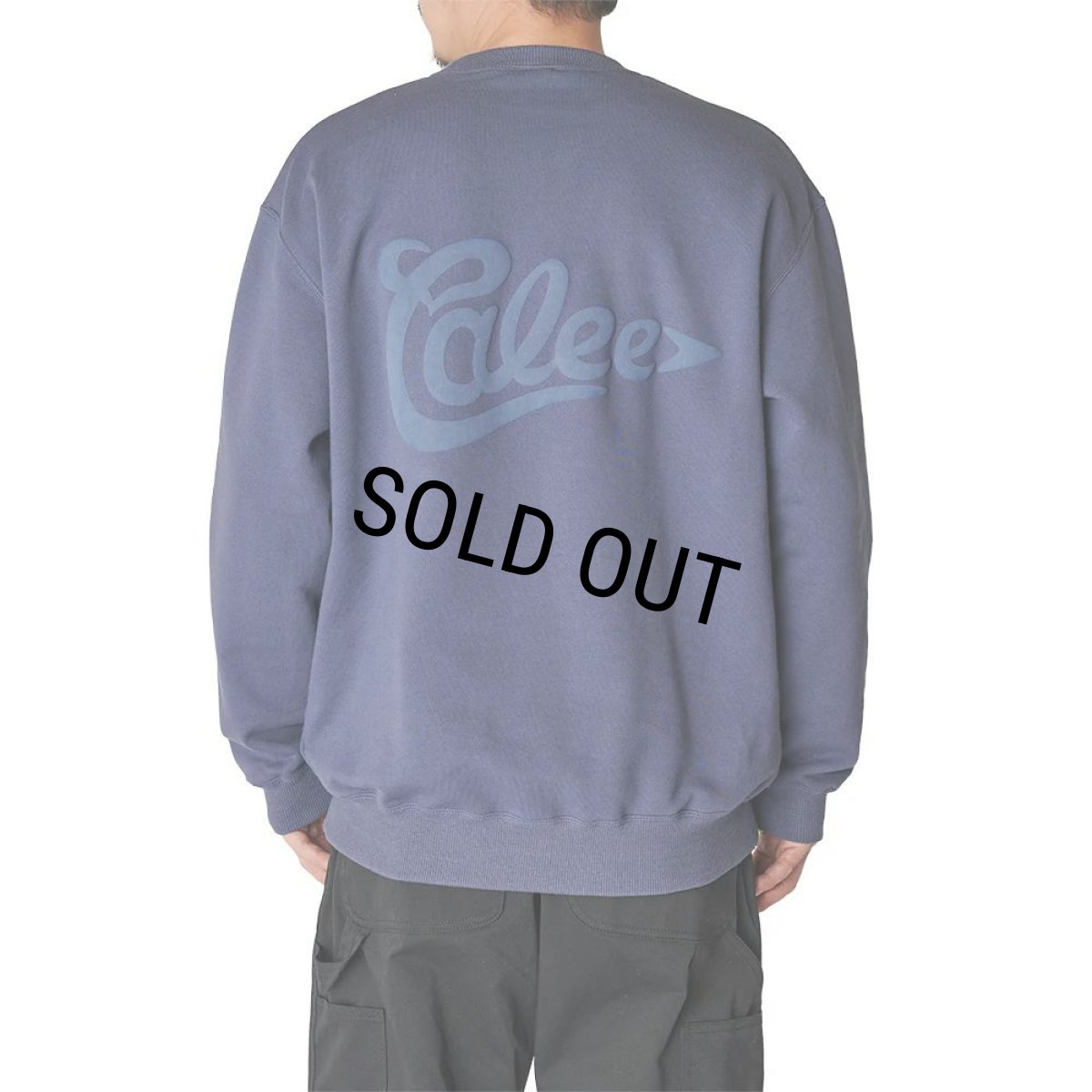画像9: CALEE/CALEE FOAMING LOGO CREW NECK SW（BLACK）［クルーネックスウェット-24秋冬］ (9)