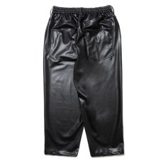 画像2: COOTIE PRODUCTIONS/Faux Leather 5 Pocket Wide Easy Pants（Black）［ビーガンレザーワイドイージーパンツ-24秋冬］ (2)