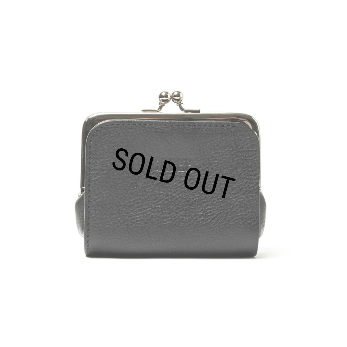 画像2: CALEE/STUDS LEATHER INTERNAL FLEX FRAME TYPE MULTI WALLET（BLACK）［マルチウォレット-24秋冬］ (2)