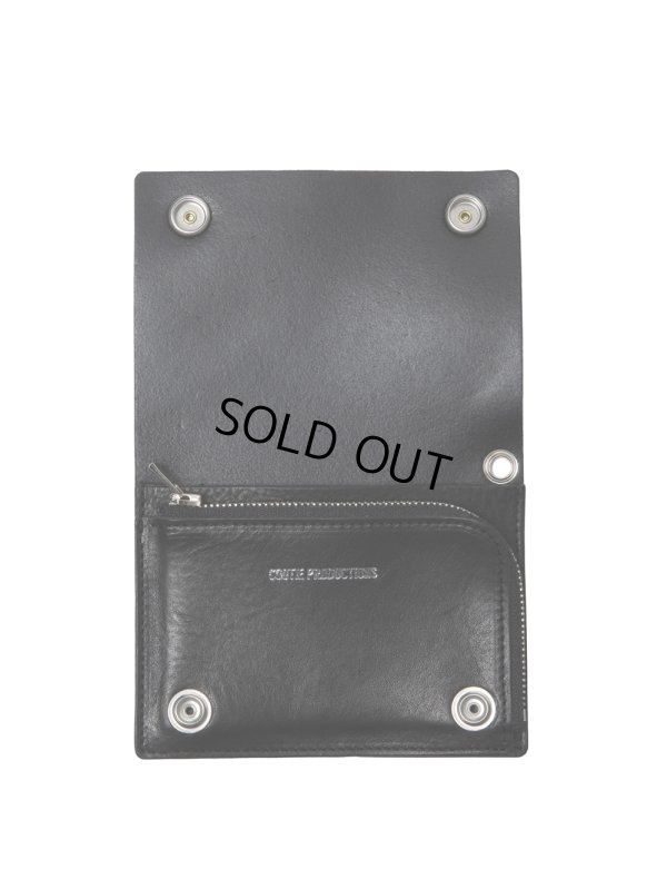 画像2: COOTIE PRODUCTIONS/Leather Trucker Wallet（Black）［レザートラッカーウォレット-24秋冬］