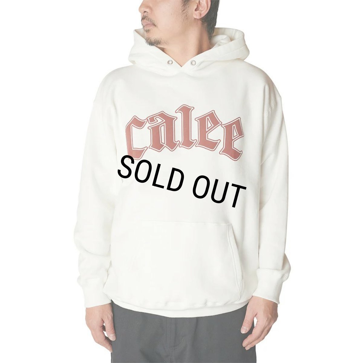 画像2: 【30％OFF】CALEE/CALEE LOGO PULLOVER HD ＜NATURALLY PAINT DESIGN＞（PURPLE）［プルオーバーパーカー-24秋冬］ (2)