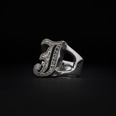画像1: ANTIDOTE BUYERS CLUB/Engraved Initial Ring（Silver） (1)