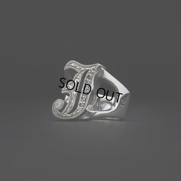 画像1: ANTIDOTE BUYERS CLUB/Engraved Initial Ring（Silver）