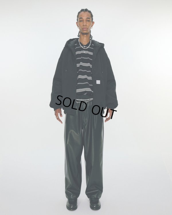 画像3: COOTIE PRODUCTIONS/Faux Leather 5 Pocket Wide Easy Pants（Black）［ビーガンレザーワイドイージーパンツ-24秋冬］