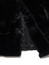 画像4: COOTIE PRODUCTIONS/Faux Fur Car Coat（Black）［フェイクファーカーコート-24秋冬］ (4)