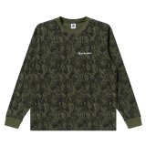 BlackEyePatch/OE LOGO PYTHON L/S TEE（OLIVE）