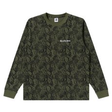 画像1: BlackEyePatch/OE LOGO PYTHON L/S TEE(OLIVE) (1)