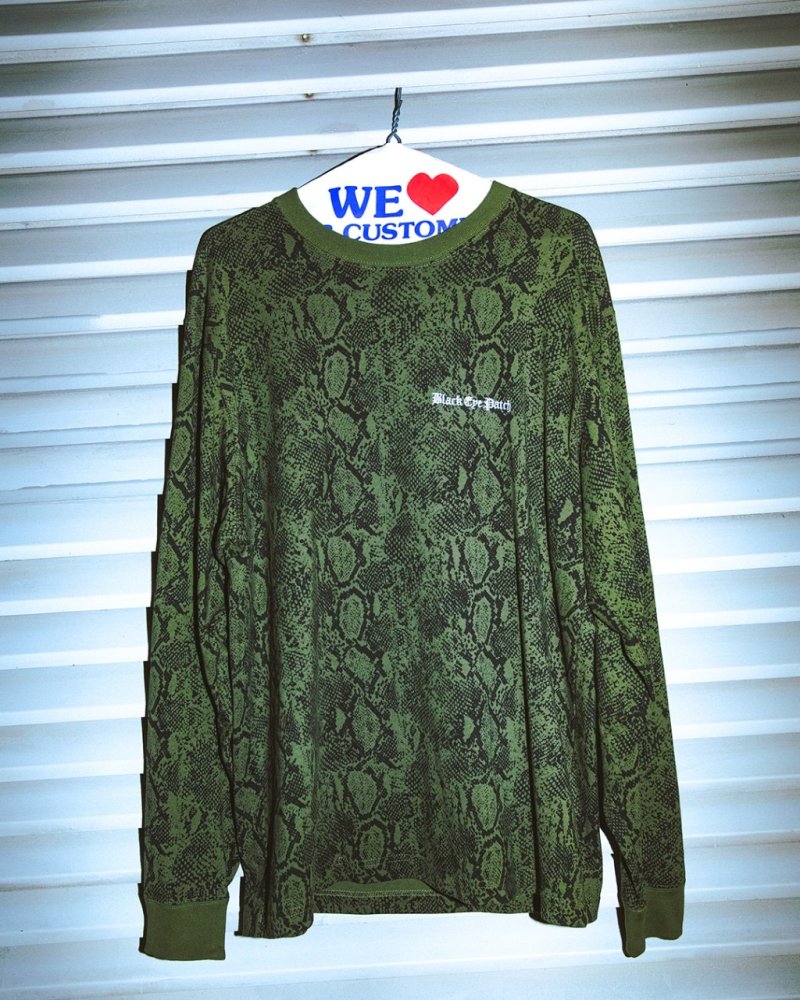 画像3: BlackEyePatch/OE LOGO PYTHON L/S TEE(OLIVE)