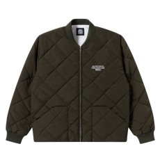 画像2: BlackEyePatch/HWC LABEL EMBROIDERED QUILTED JACKET(OLIVE) (2)