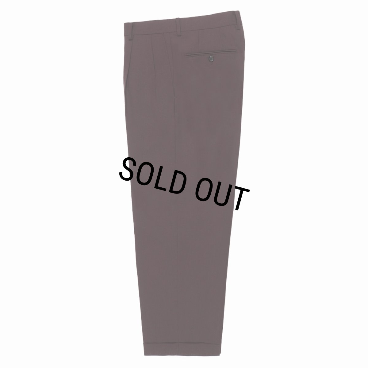画像1: WACKO MARIA/DORMEUIL / DOUBLE PLEATED TROUSERS（DARK PURPLE）［ツータックスラックス-24秋冬］ (1)