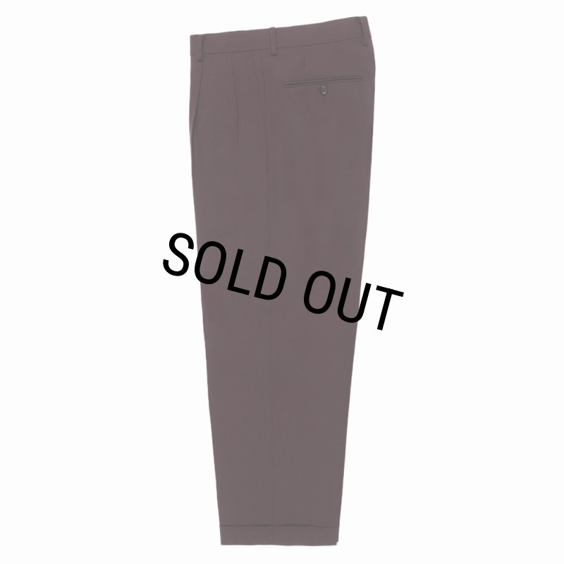 WACKO MARIA/DORMEUIL / DOUBLE PLEATED TROUSERS（DARK PURPLE