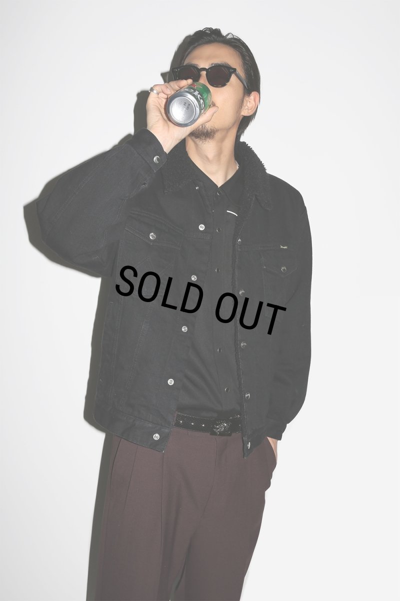 画像3: WACKO MARIA/DORMEUIL / DOUBLE PLEATED TROUSERS（DARK PURPLE）［ツータックスラックス-24秋冬］ (3)