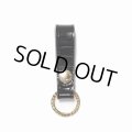 WACKO MARIA/EMBOSS LEATHER KEY HOLDER（CROCODILE）（BLACK/GOLD）［レザーキーホルダー-24秋冬］