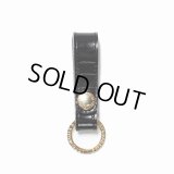 WACKO MARIA/EMBOSS LEATHER KEY HOLDER（CROCODILE）（BLACK/GOLD）［レザーキーホルダー-24秋冬］