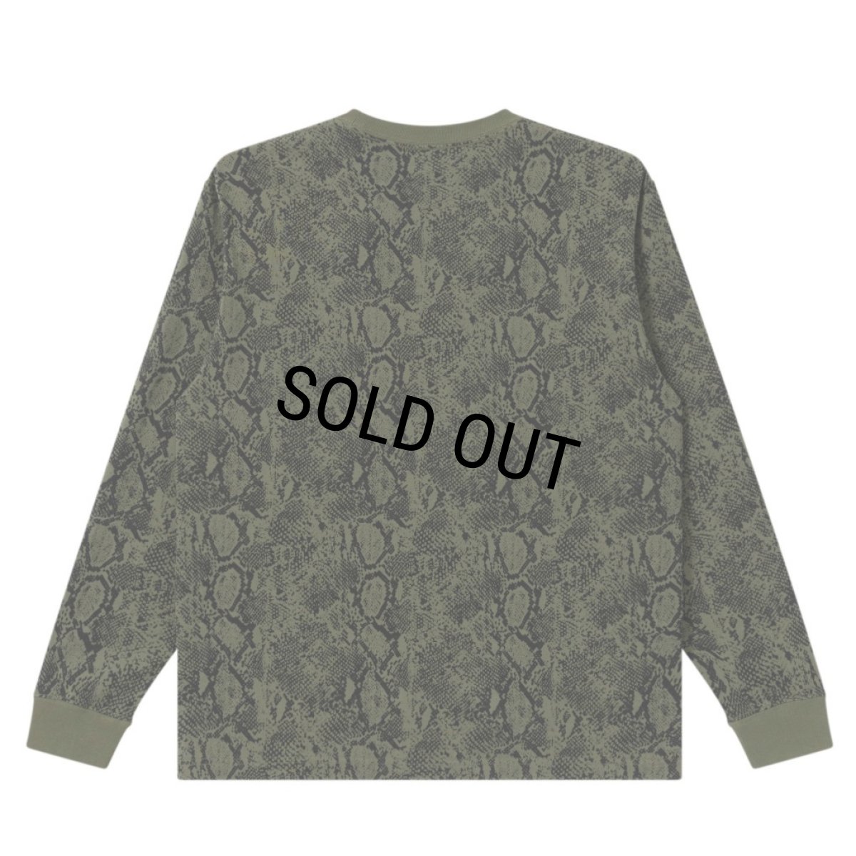 画像2: BlackEyePatch/OE LOGO PYTHON L/S TEE(OLIVE) (2)