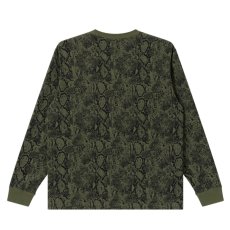 画像2: BlackEyePatch/OE LOGO PYTHON L/S TEE(OLIVE) (2)
