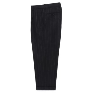 wackomaria スラックス ドーメル ライトブルー Lサイズ WACKO MARIA/DORMEUIL / DOUBLE PLEATED TROUSERS（BLACK