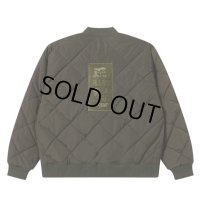 BlackEyePatch/HWC LABEL EMBROIDERED QUILTED JACKET（OLIVE）