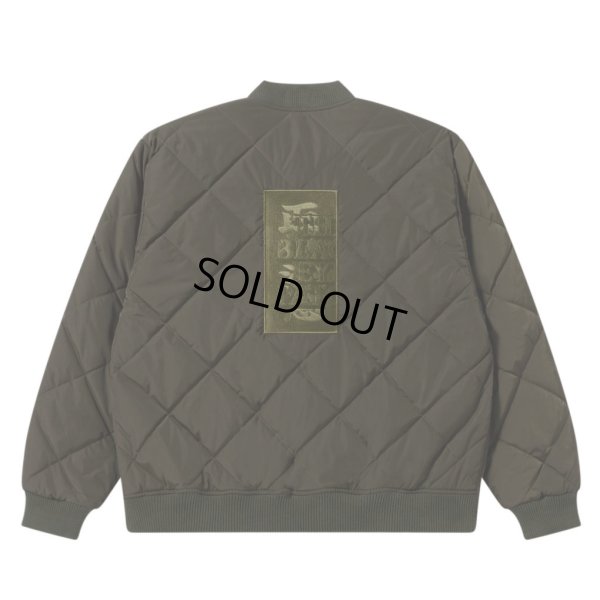 画像1: BlackEyePatch/HWC LABEL EMBROIDERED QUILTED JACKET（OLIVE）