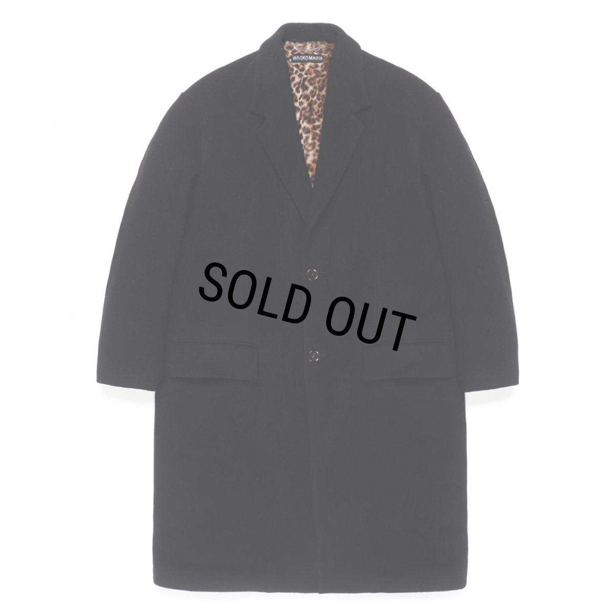 画像1: WACKO MARIA/CHESTERFIELD COAT（BLACK）［チェスターフィールドコート-24秋冬］ (1)