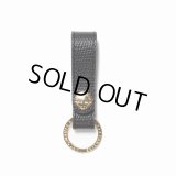 WACKO MARIA/EMBOSS LEATHER KEY HOLDER（LIZARD）（BLACK/GOLD）［レザーキーホルダー-24秋冬］