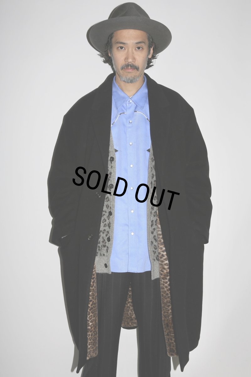 画像3: WACKO MARIA/CHESTERFIELD COAT（BLACK）［チェスターフィールドコート-24秋冬］ (3)