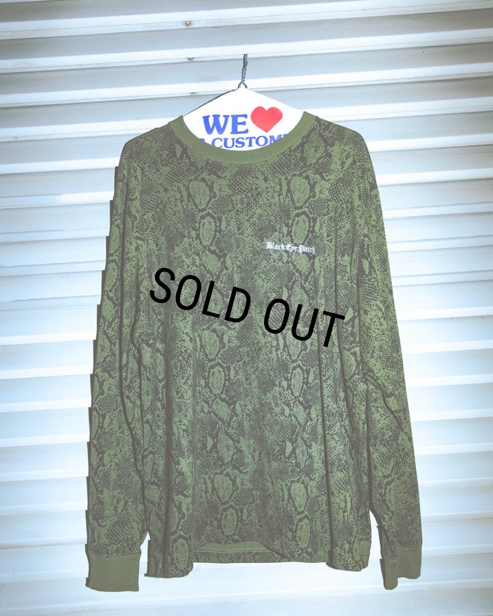 画像3: BlackEyePatch/OE LOGO PYTHON L/S TEE(OLIVE) (3)