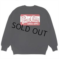 PORKCHOP/SQUARE LOGO SWEAT（BLACK）［クルーネックスウェット-24秋冬］