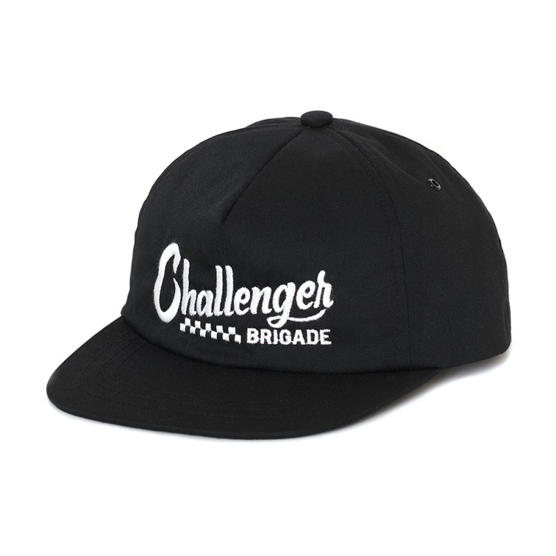 画像1: CHALLENGER/RACING CAP（BLACK）［レーシングキャップ-25春夏］