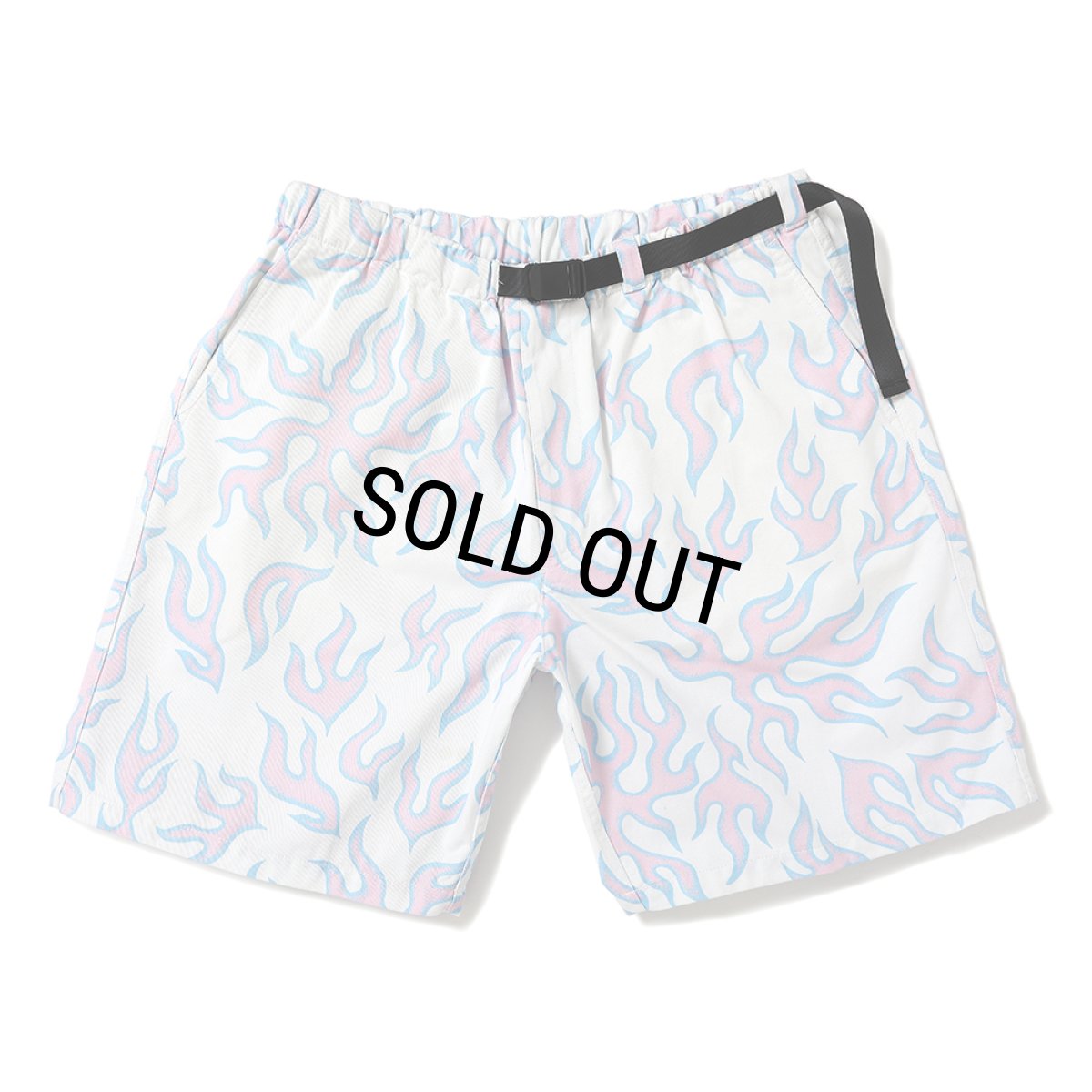 画像1: CHALLENGER/FIRE SHORTS（LT PINK/WHITE）［ファイヤーショーツ-25春夏］ (1)