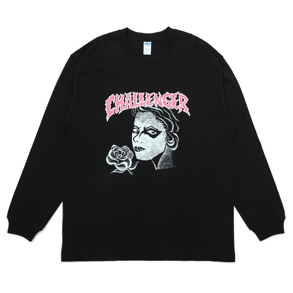 画像1: CHALLENGER/L/S PUNK GIRL TEE（BLACK）［プリント長袖T-25春夏］