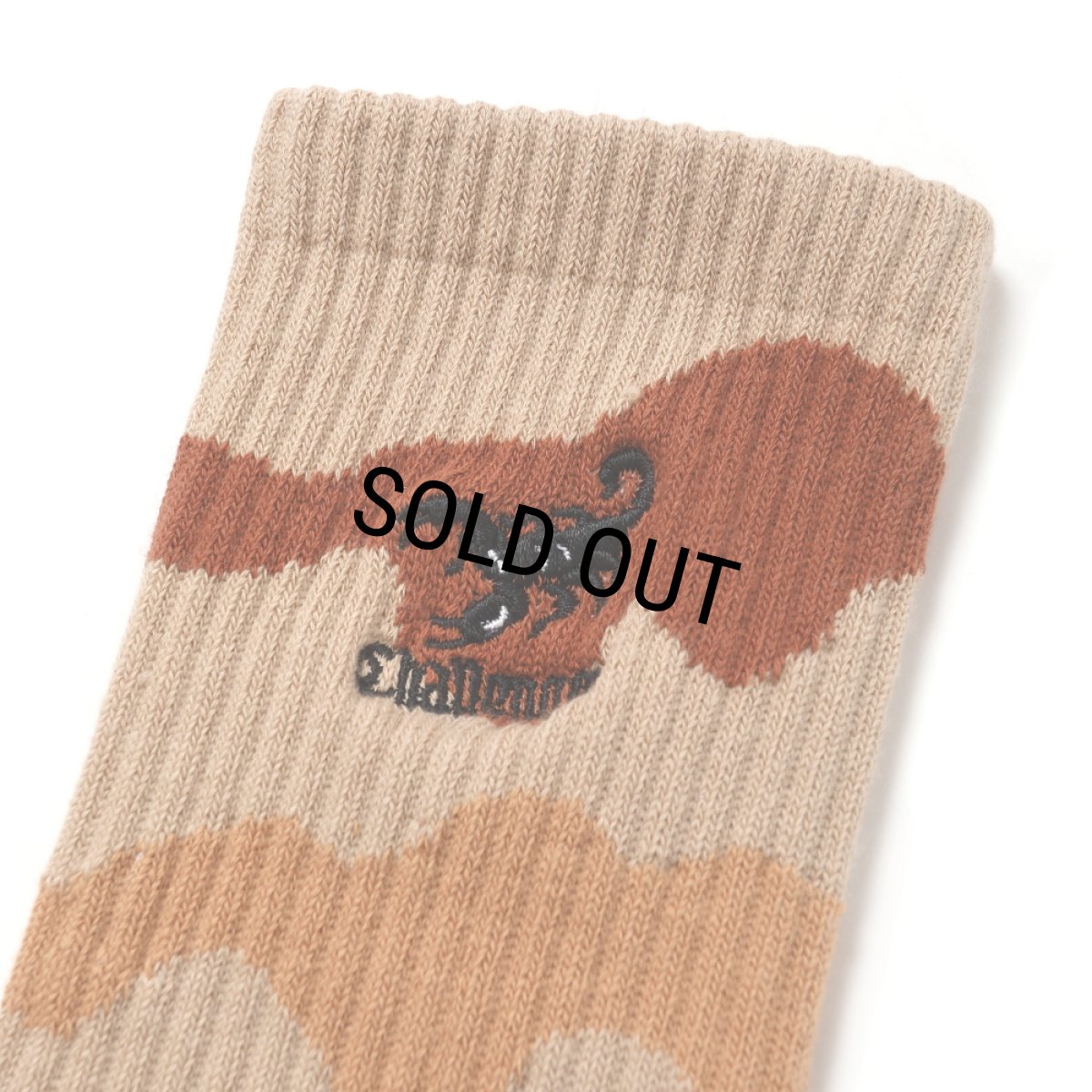 画像2: CHALLENGER/CAMO SOCKS（BEIGE CAMO）［カモソックス-25春夏］ (2)