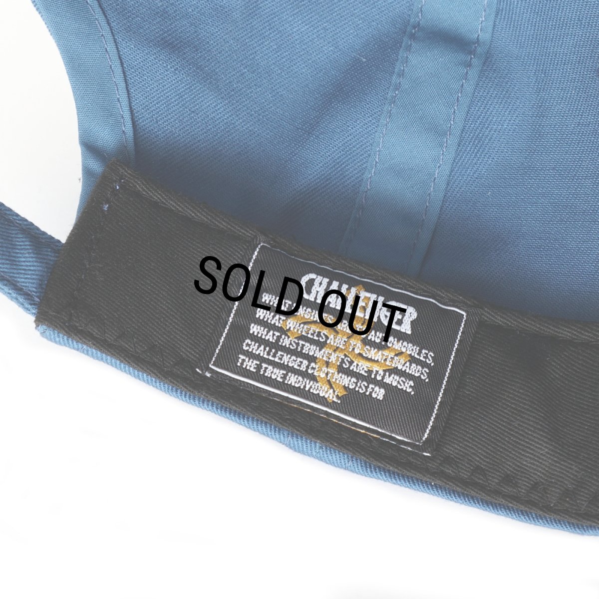 画像5: CHALLENGER/CLASSIC TWILL CAP（BLUE/BLACK）［クラシックツイルキャップ-25春夏］ (5)