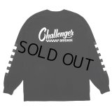 CHALLENGER/L/S CHECKER TEE（BLACK）［プリント長袖T-25春夏］