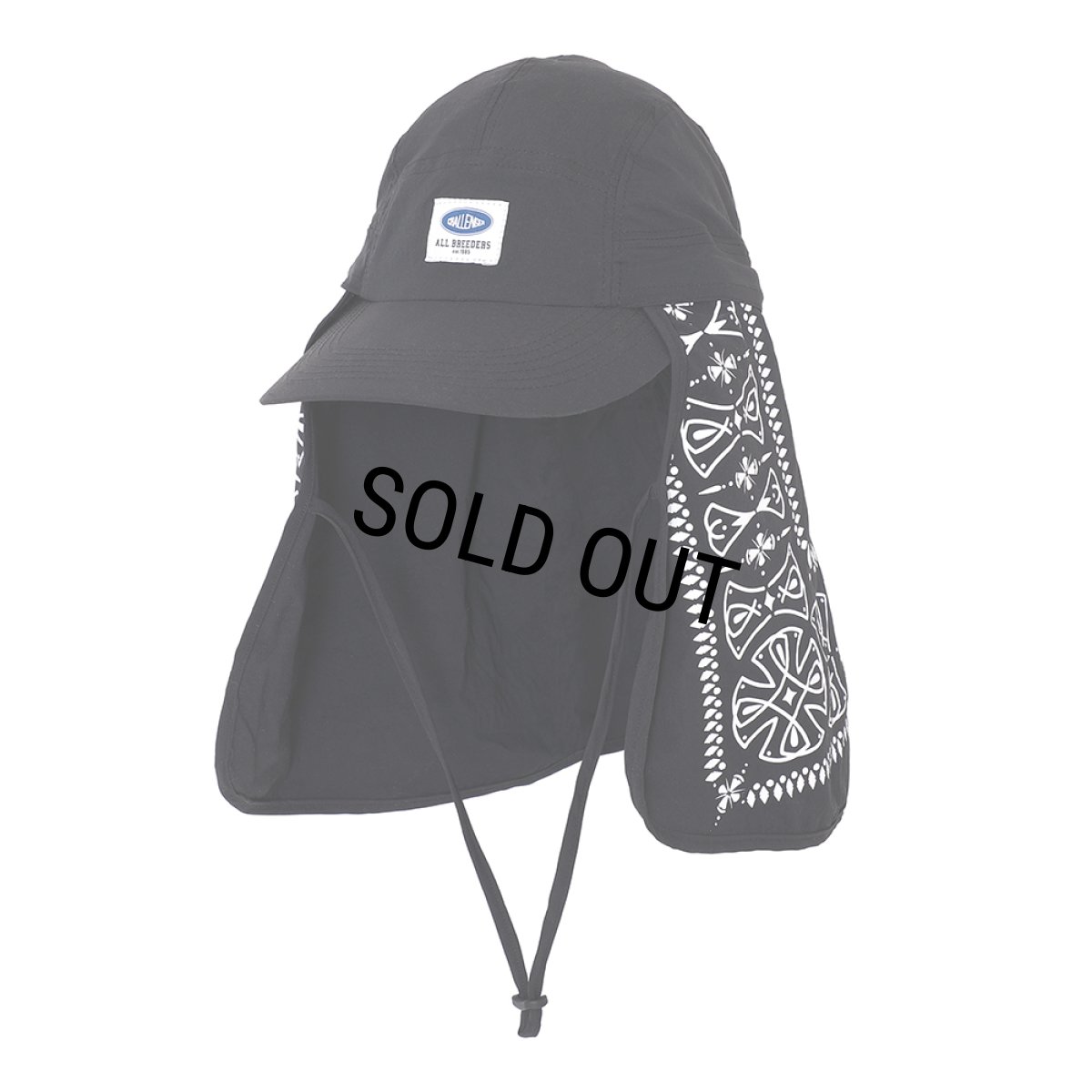 画像1: CHALLENGER/SUNSHADE JET CAP（BLACK）［サンシェードジェットキャップ-25春夏］ (1)
