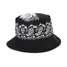 画像2: CHALLENGER/BANDANA HAT（BLACK）［バンダナハット-25春夏］ (2)