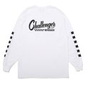CHALLENGER/L/S CHECKER TEE（WHITE）［プリント長袖T-25春夏］