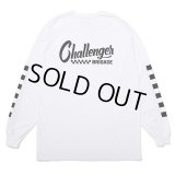 CHALLENGER/L/S CHECKER TEE（WHITE）［プリント長袖T-25春夏］
