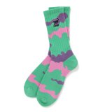 CHALLENGER/CAMO SOCKS（MINT CAMO）［カモソックス-25春夏］