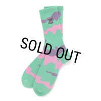CHALLENGER/CAMO SOCKS（MINT CAMO）［カモソックス-25春夏］