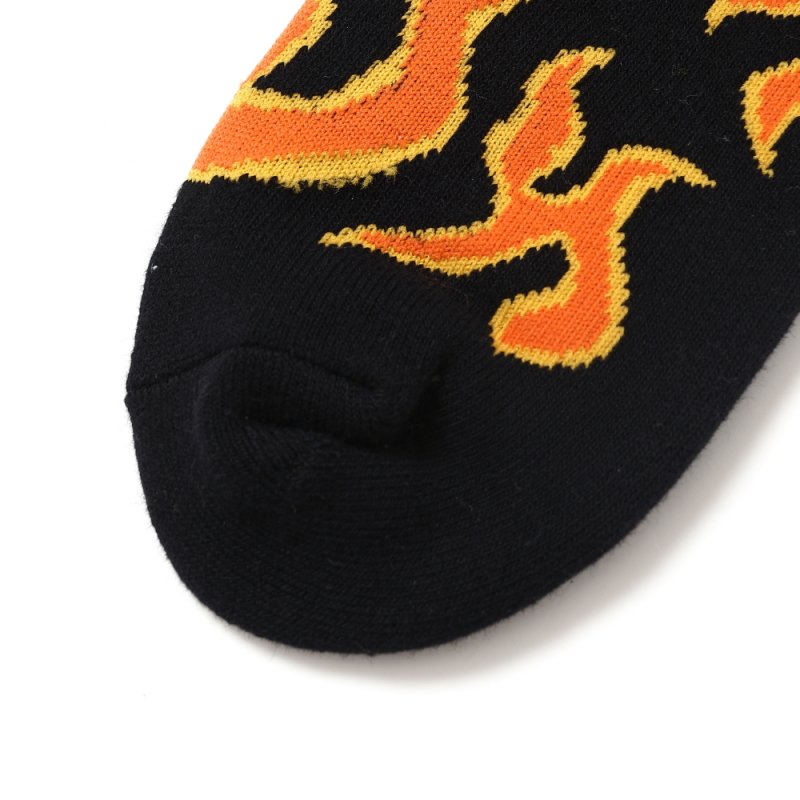 画像3: CHALLENGER/FIRE SOCKS（ORANGE/BLACK）［ファイヤーソックス-25春夏］