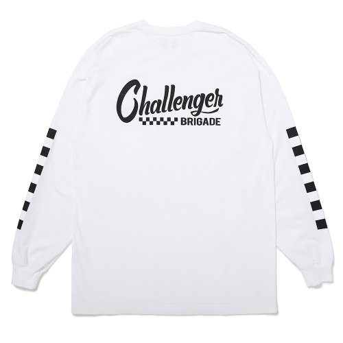 他の写真2: CHALLENGER/L/S CHECKER TEE（WHITE）［プリント長袖T-25春夏］