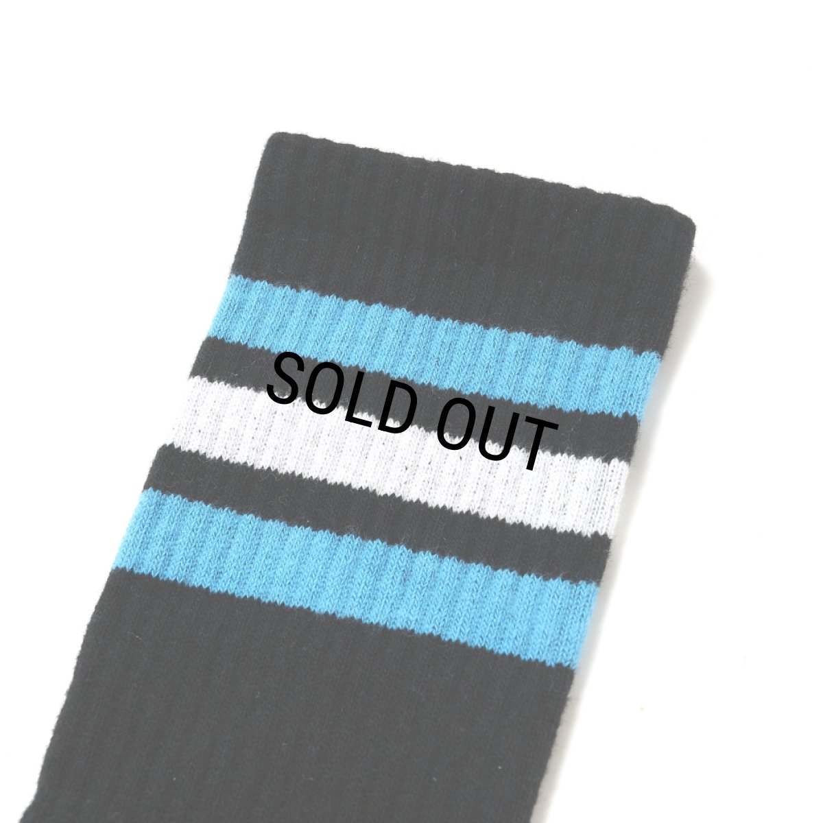 画像2: CHALLENGER/LINE SOCKS（BLACK）［ラインソックス-25春夏］ (2)