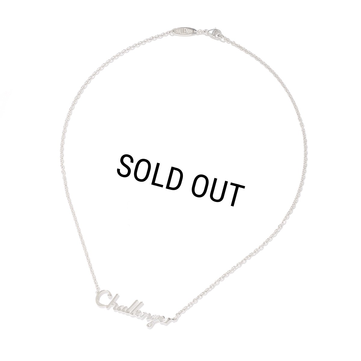 画像1: CHALLENGER/LOGO NECKLACE（SILVER）［ロゴネックレス-25春夏］ (1)