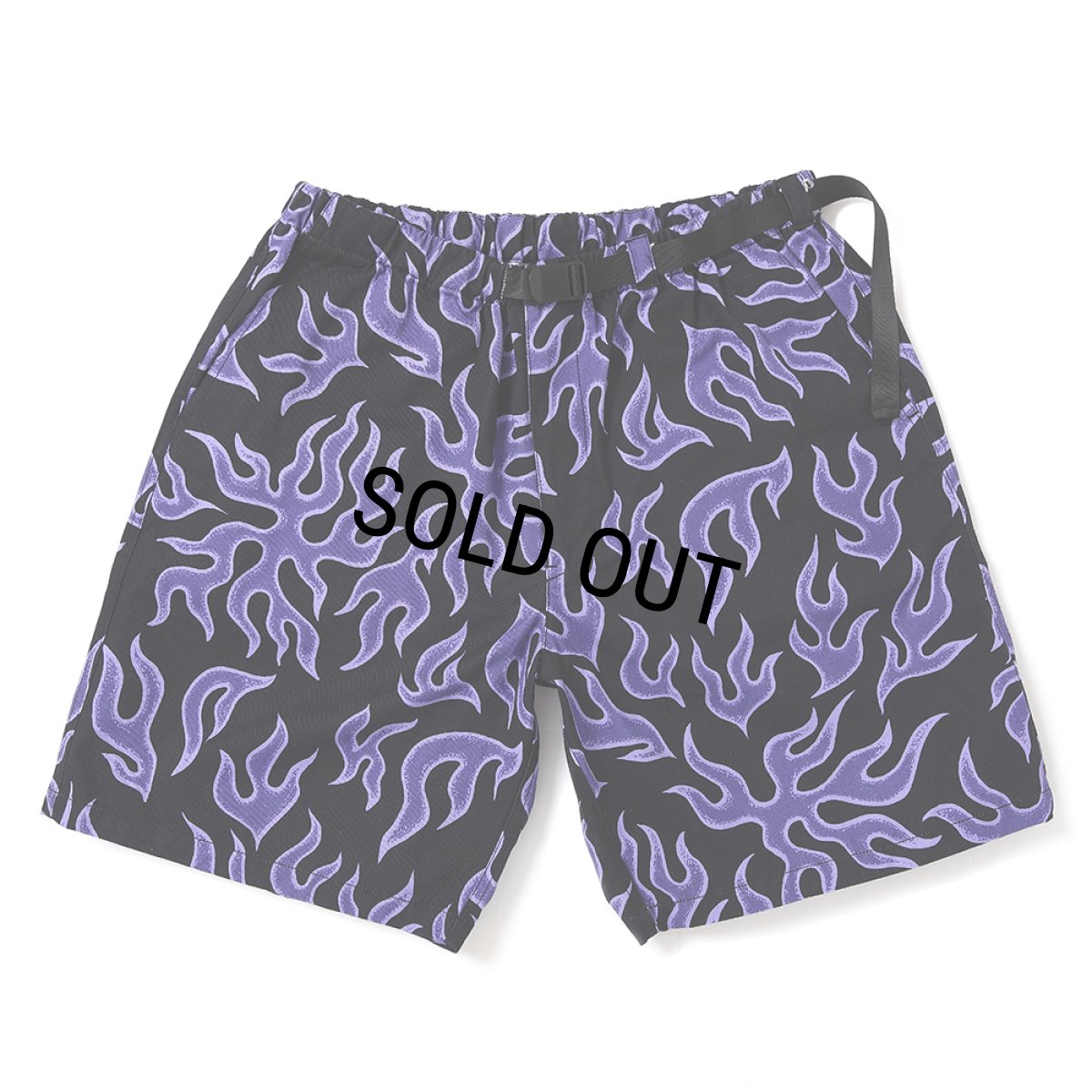 画像1: CHALLENGER/FIRE SHORTS（PURPLE/BLACK）［ファイヤーショーツ-25春夏］ (1)