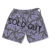 CHALLENGER/FIRE SHORTS（PURPLE/BLACK）［ファイヤーショーツ-25春夏］
