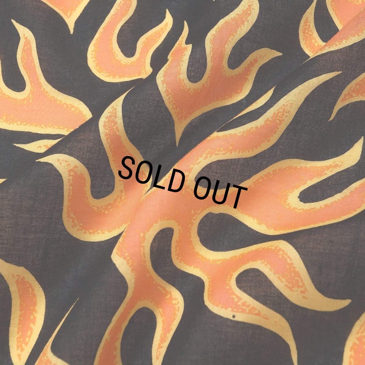 画像3: CHALLENGER/FIRE BANDANA（BLACK）［ファイヤーバンダナ-25春夏］ (3)