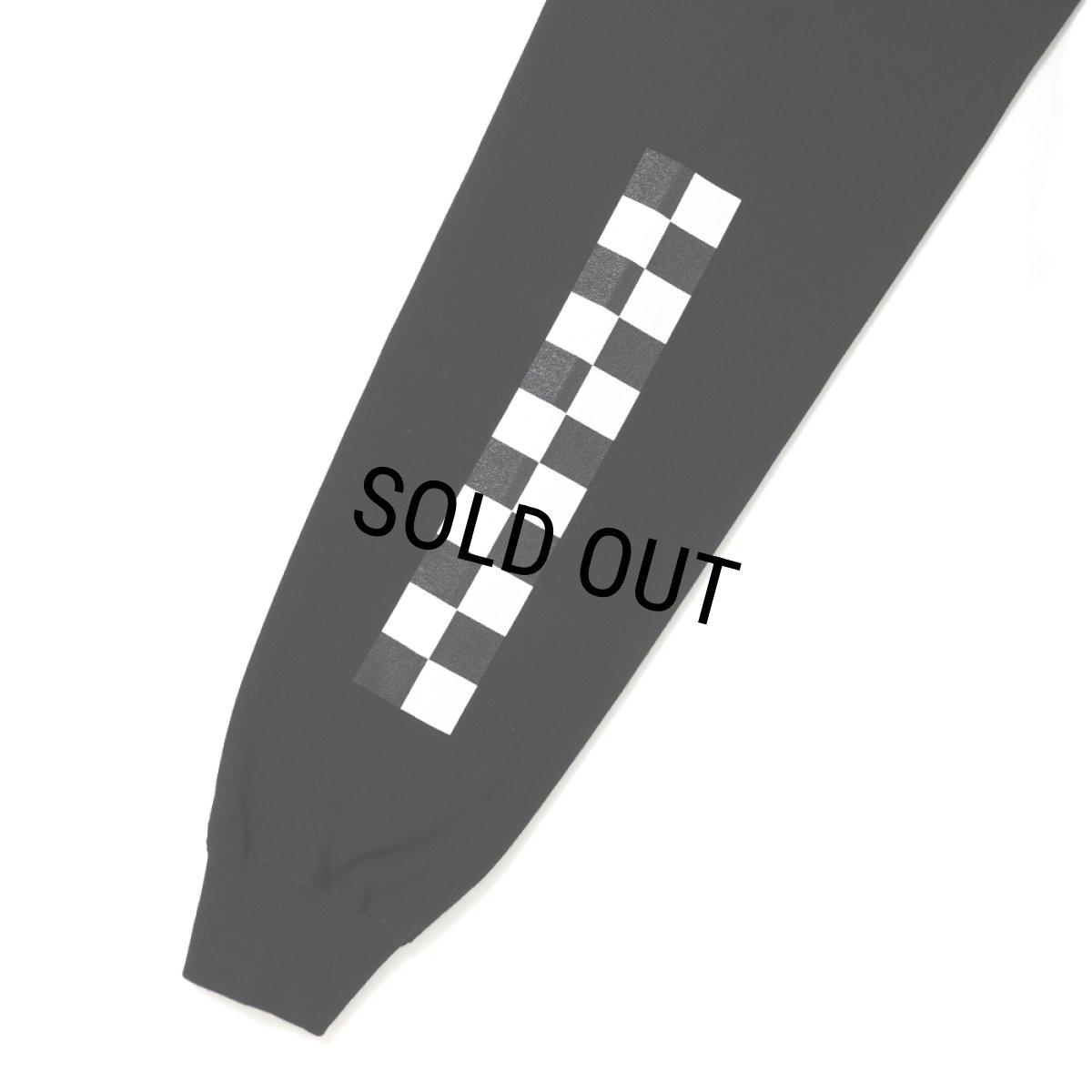 画像3: CHALLENGER/L/S CHECKER TEE（BLACK）［プリント長袖T-25春夏］ (3)