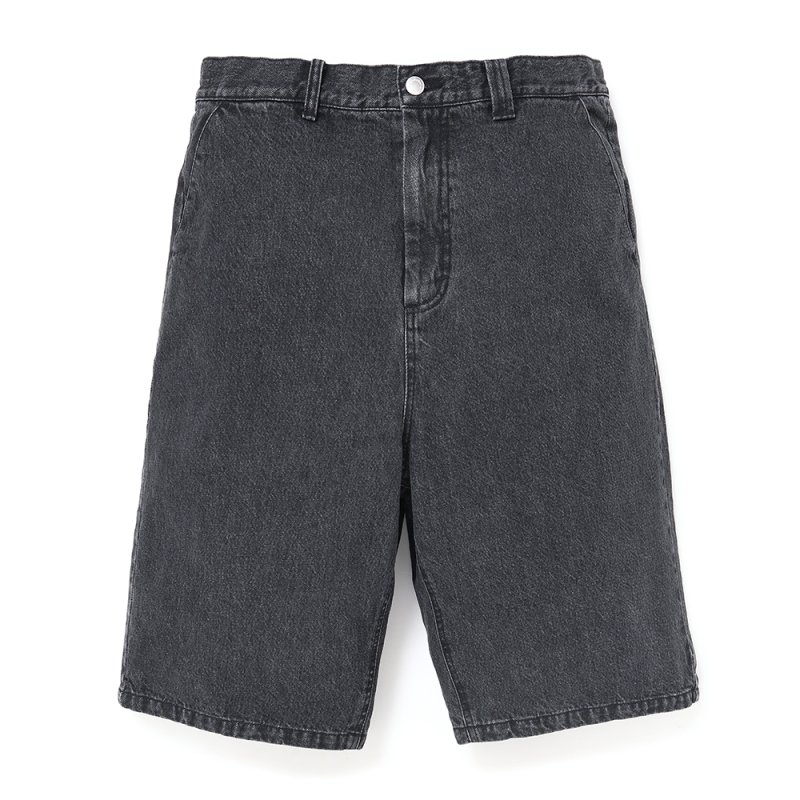 画像1: CHALLENGER/BAGGY SHORTS（WASHED BLACK）［バギーショーツ-25春夏］